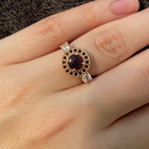 Vintage Style Swarovski Crystal Ring